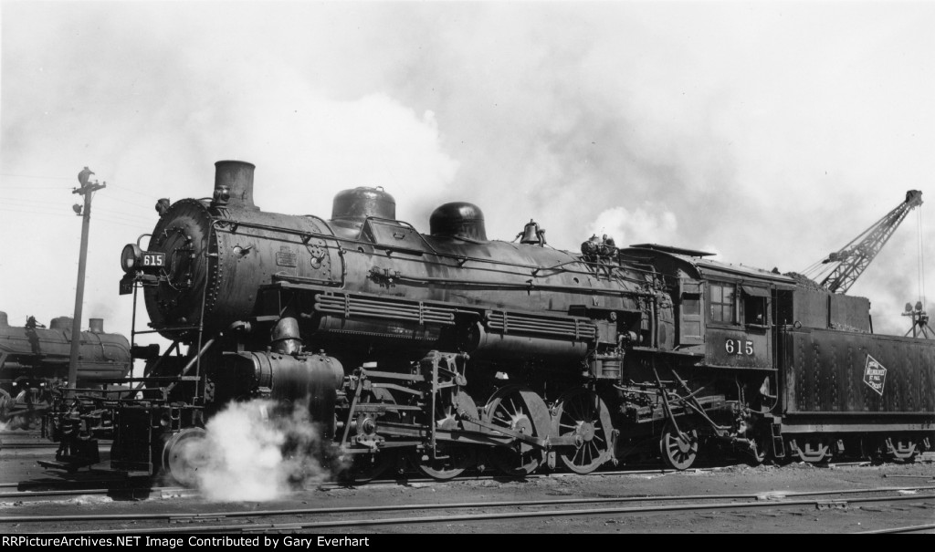 MILW 2-8-2 #615 - Milwaukee Road